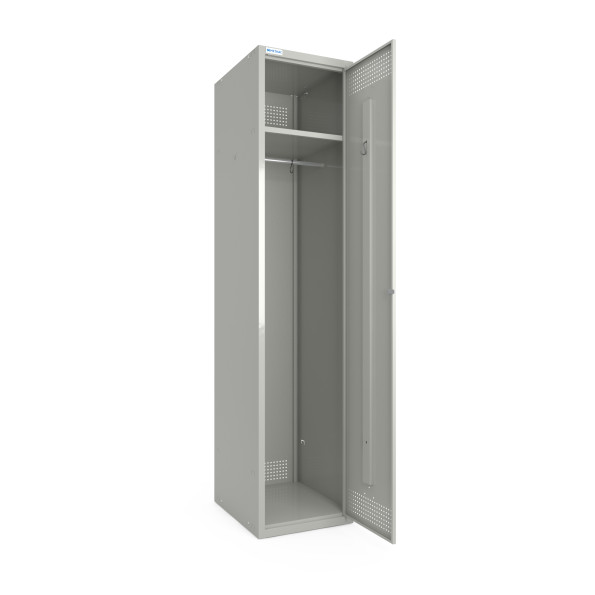 Шкаф металлический крашенный для одежды, 1 секция, 1 дверца, секция 300 мм